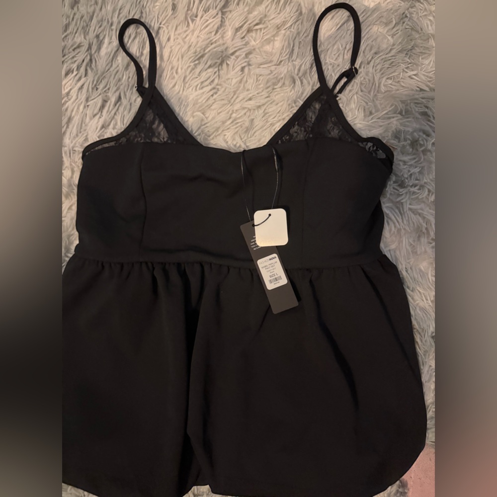 Fashion Nova Elegant Black Camisole